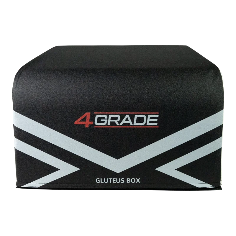 Profesjonalna skrzynia do ćwiczeń hip thrust ANGLED GLUTES BOX 4GRADE widziana od frontu
