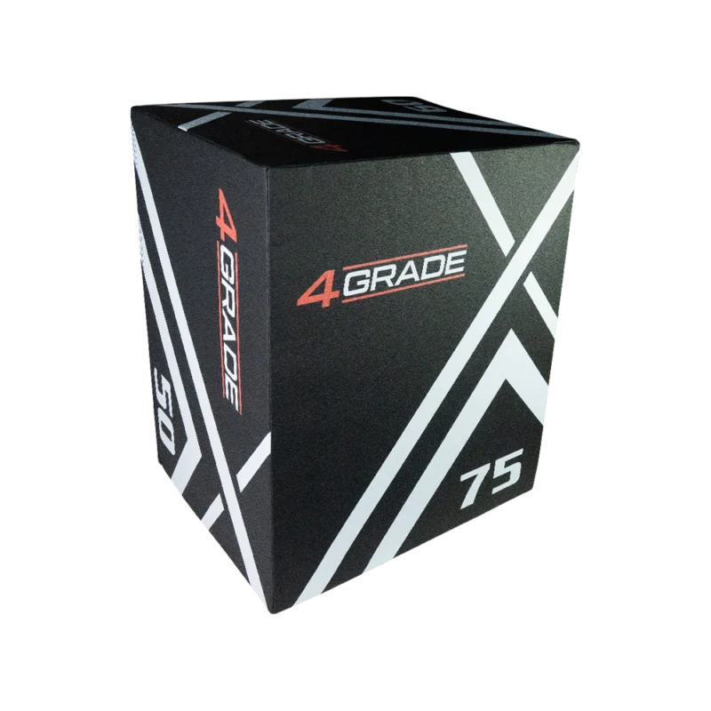 Miękka skrzynia plyometryczna SOFT PLYO BOX 3w1, idealna do bezpiecznych treningów bok 75 cm.