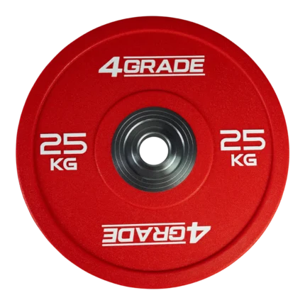 alerz olimpijski CPU Bumper Plate 4GRADE o wadze 25 kg czerwony