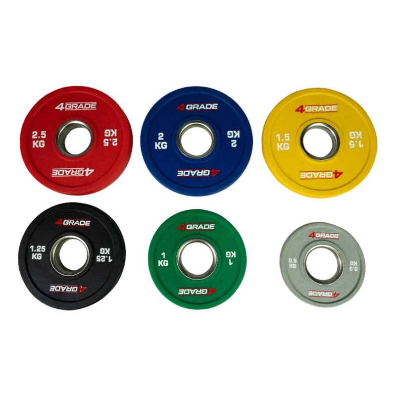 Zestaw talerzy PU Fractional Plate 4GRADE o łącznej wadze 17,5 kg.