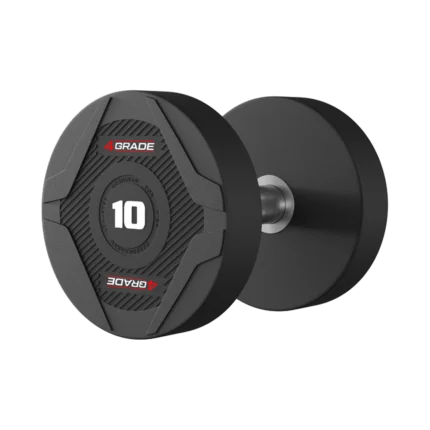 Hantla uretanowa 4GRADE 10 kg, z solidną stalową głowicą.