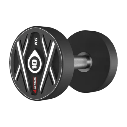 Hantla uretanowa CPU 4GRADE o wadze 10 kg, z solidną stalową głowicą.