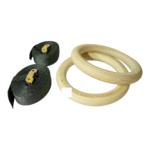 Kompletny zestaw kółek gimnastycznych drewnianych z pasami 4Grade