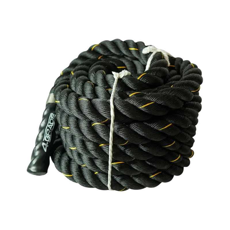 Gruba czarna lina treningowa Battle Rope 50mm marki 4GRADE