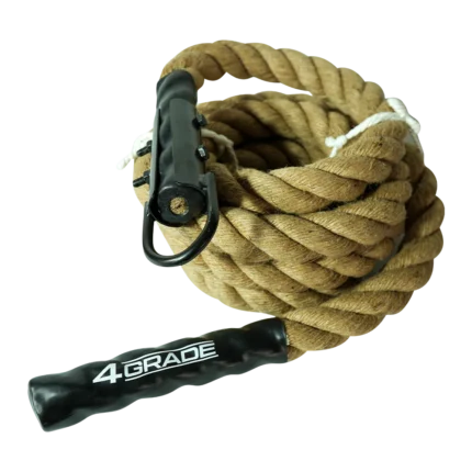 Gruba lina wspinaczkowa jutowa Manila 50mm o długości 5 metrów 4GRADE