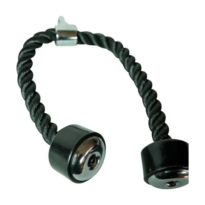 Gruby czarny sznur nylonowy do wyciągu z gumowymi zakończeniami 4GRADE